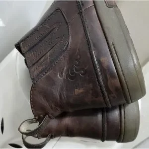 OluKai | Shoes | Olukai Kilauea Dark Brown Leather Ankle  display picture 2